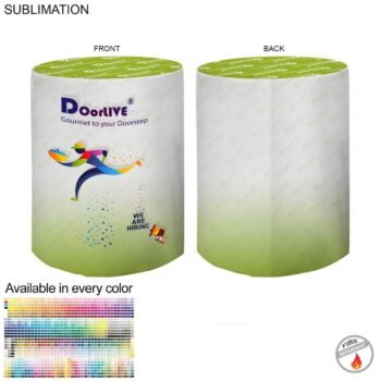Sublimated Round Fitted Cruiser Tablecloth Throw, Sublimated all over