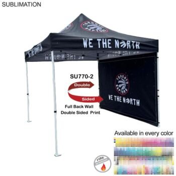 Full Back Wall for 10x10 Tent Kit, Sublimated, Double Sided Print