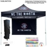 72Hr Fast Ship - Tent Backwall Package, 10' Sublimated Tent Kit and Full single sided backwall