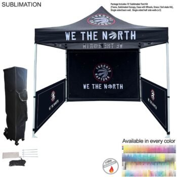 48Hr Quick Ship - Full Tent Package, 10' Tent, Single sided backwall, 2 Single sided half sidewalls