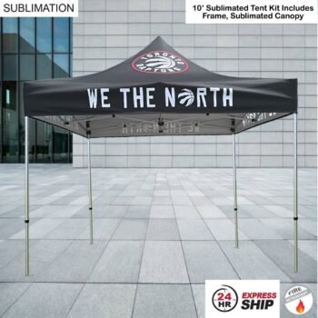 24 Hr Express Ship -10' Premium Sublimated Tent Kit, Includes Premium 40mm Frame & Canopy only