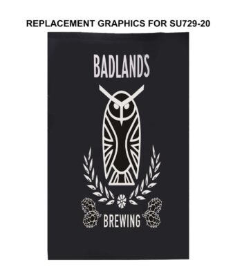 Replacement Graphics Single sided 5'w x 8'h with pole pocket top and bottom