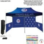 48 Hr Quick Ship - Full Tent Package 1, 20' Sublimated Tent, 2 10' backwalls, 2 half sidewalls
