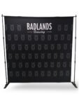 Step and Repeat 8' Backdrop, Media Wall, with Full Color Graphics, Photos
