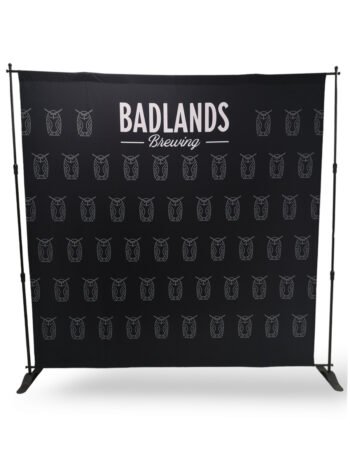 8' Exhibitor Expanding Display Kit, Media Wall, Backdrop, with Full Color Graphics