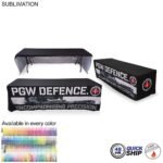Sublimated Table Cloth for 8' Table, Drape Style, 3 sided, Open Back