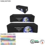 Sublimated Convertible Table Cloth, Converts from 8' to 6', Drape style, 4 sided