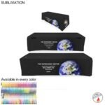 Sublimated Convertible Table Cloth, Converts from 8' to 6', Drape style, 4 sided, Closed back