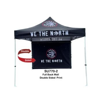 24 Hr Express Ship - Full Back Wall for 10x10 Tent Kit, Sublimated, Double Sided Print