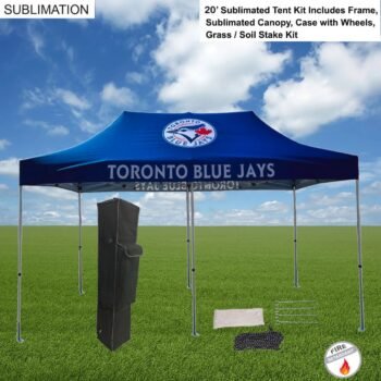 48 Hr Quick Ship - 20' Premium Sublimated Tent Kit, Includes Premium 40mm Aluminum Frame