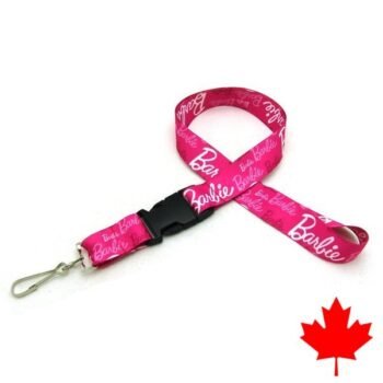 1" Digitally Sublimated Lanyard w/ Detachable Buckle