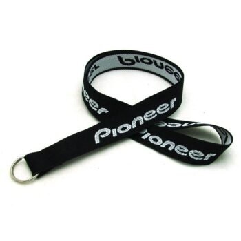 3/4" Detailed Coarse Weave Lanyard w/ Key Ring
